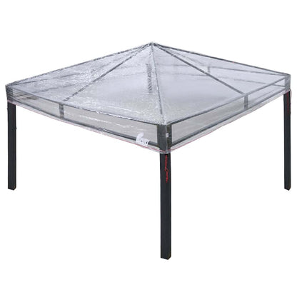 vidaXL Gazebo Cover Replacement 300 x 300 x 26 cm Transparent PVC 2