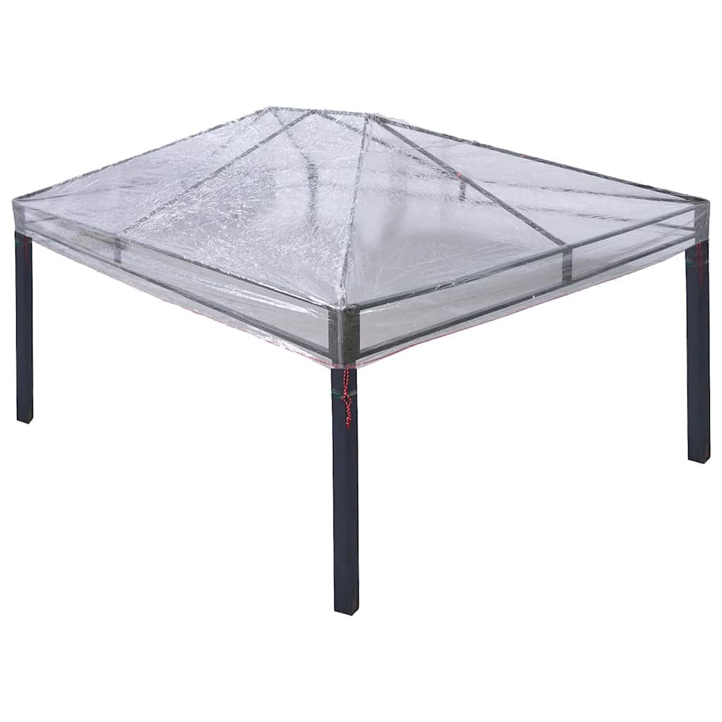 vidaXL Gazebo Cover Replacement 400 x 300 x 32 cm Transparent PVC 2