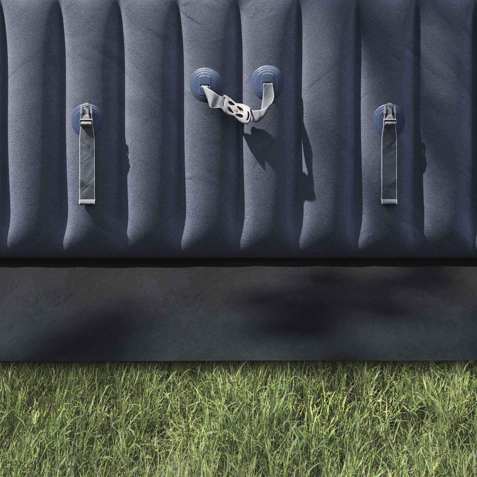 vidaXL Pool Ground Sheet 750 x 372 x 0.1 cm Rectangular Black 4