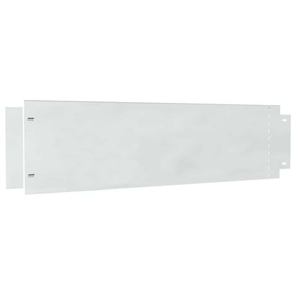 vidaXL Lawn Edgings 10 pcs 100 x 25 x 0.07 cm Galvanised Steel Silver 5
