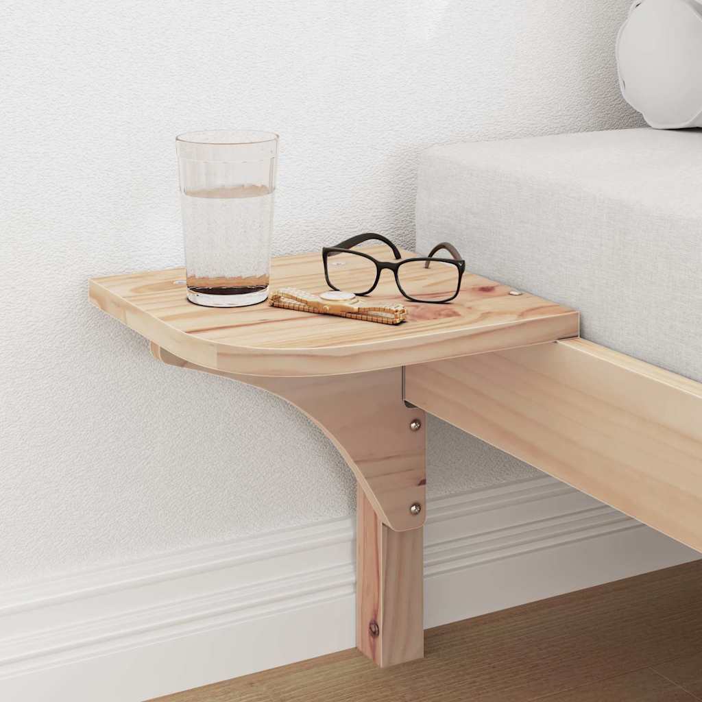 vidaXL Bed Frame Natural 90 x 190 cm Solid Pine Wood 3