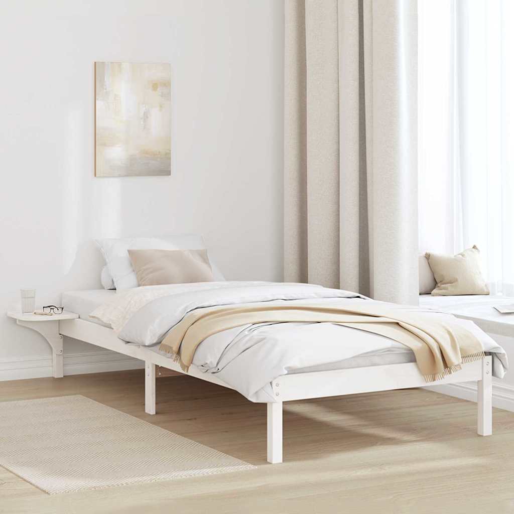 vidaXL Bed Frame Solid Pine Wood Length 190 cm