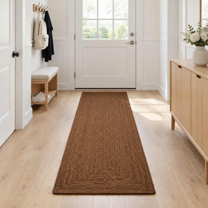 vidaXL Area Rug Grey 60 x 250 cm Jute 1