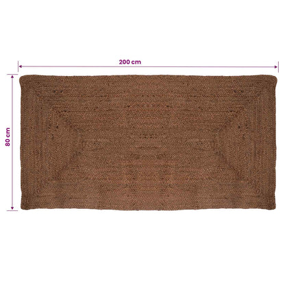 Area Rug Grey Jute