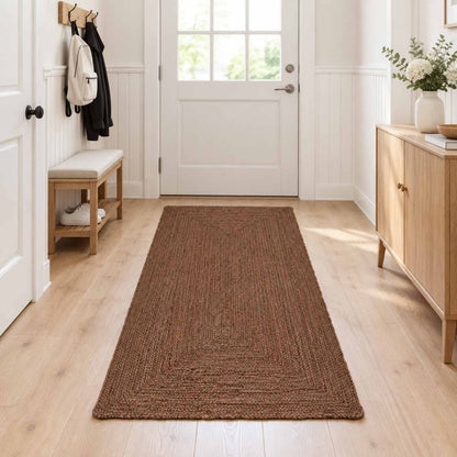 vidaXL Area Rug Grey 80 x 250 cm Jute 1