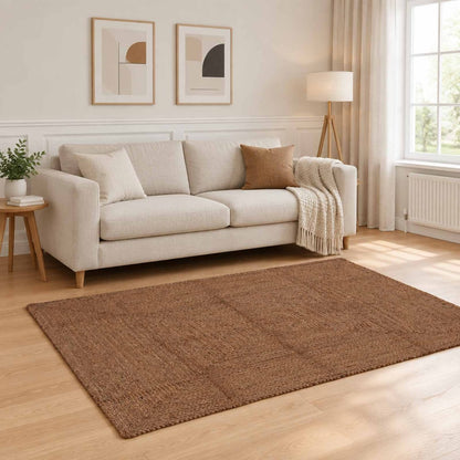 Area Rug Jute Grey Width 120 cm 170 cm