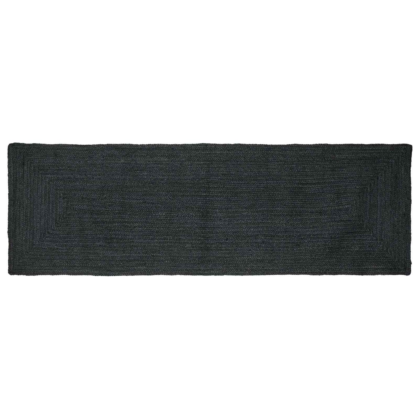 vidaXL Area Rug Dark Grey 80 x 200 cm Jute 1