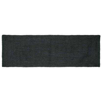 vidaXL Area Rug Dark Grey 80 x 200 cm Jute 1