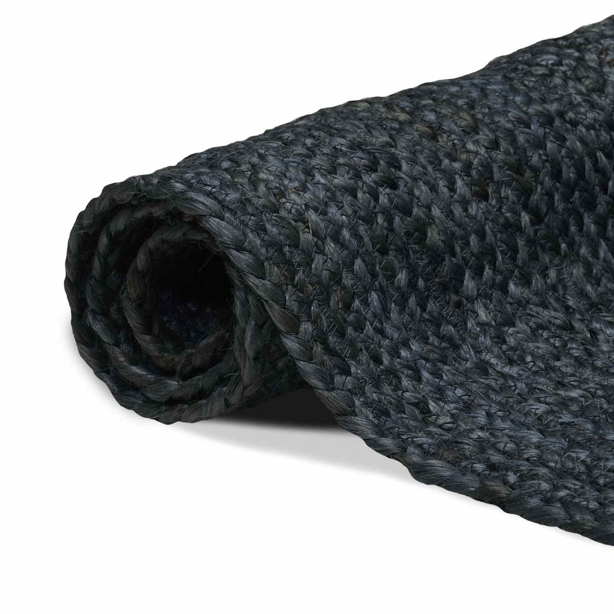 Area Rug Jute Dark grey Width 80 cm 250 cm