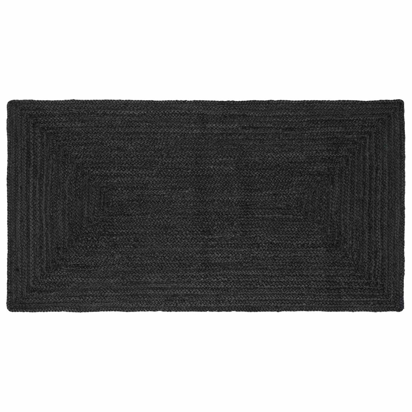 vidaXL Area Rug Dark Grey 100 x 200 cm Jute 1