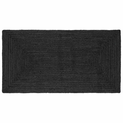 vidaXL Area Rug Dark Grey 100 x 200 cm Jute 1