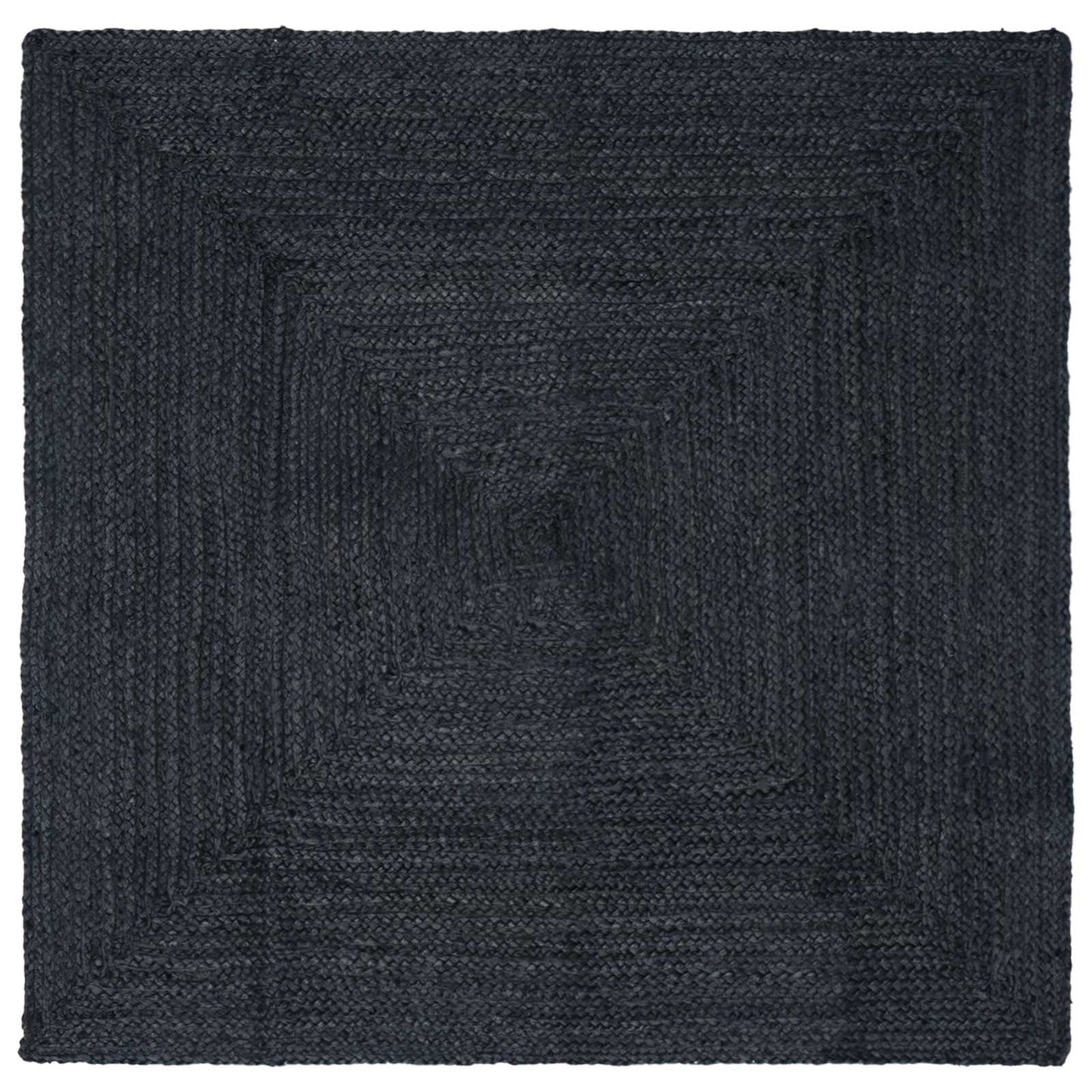 vidaXL Area Rug Dark Grey 120 x 120 cm Jute 1