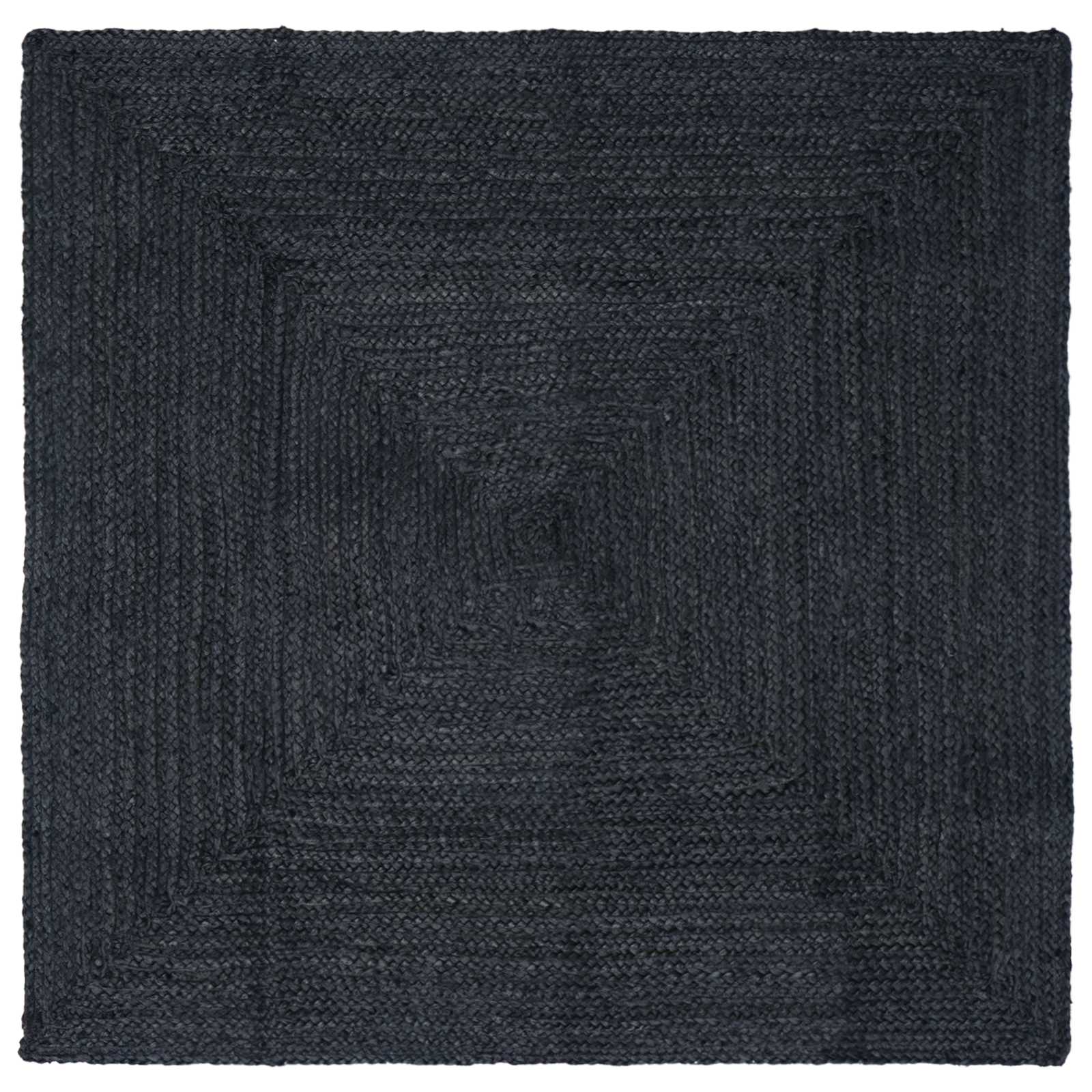 vidaXL Area Rug Dark Grey 120 x 120 cm Jute 1