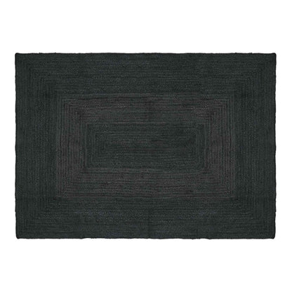 Area Rug Jute Dark Grey Width 120 cm 170 cm