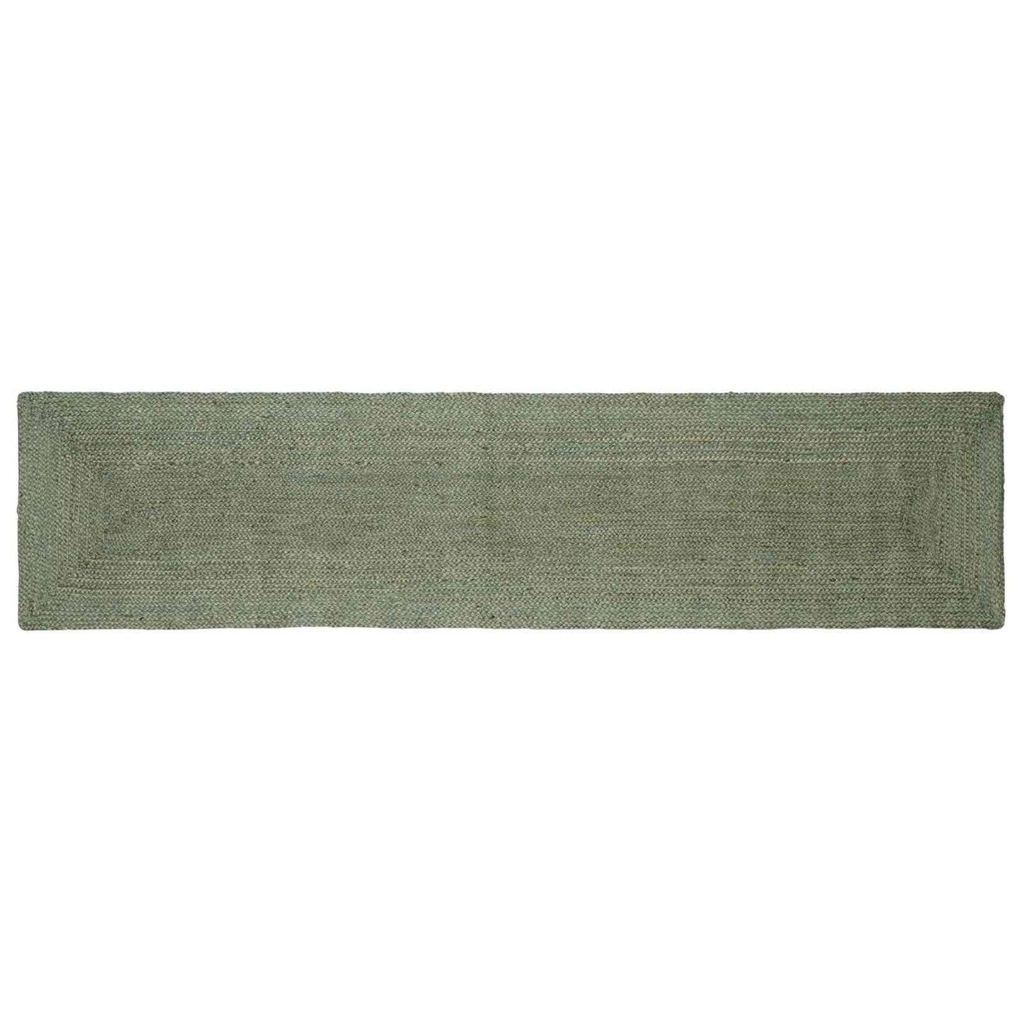 vidaXL Area Rug Olive Green 60 x 200 cm Jute 1