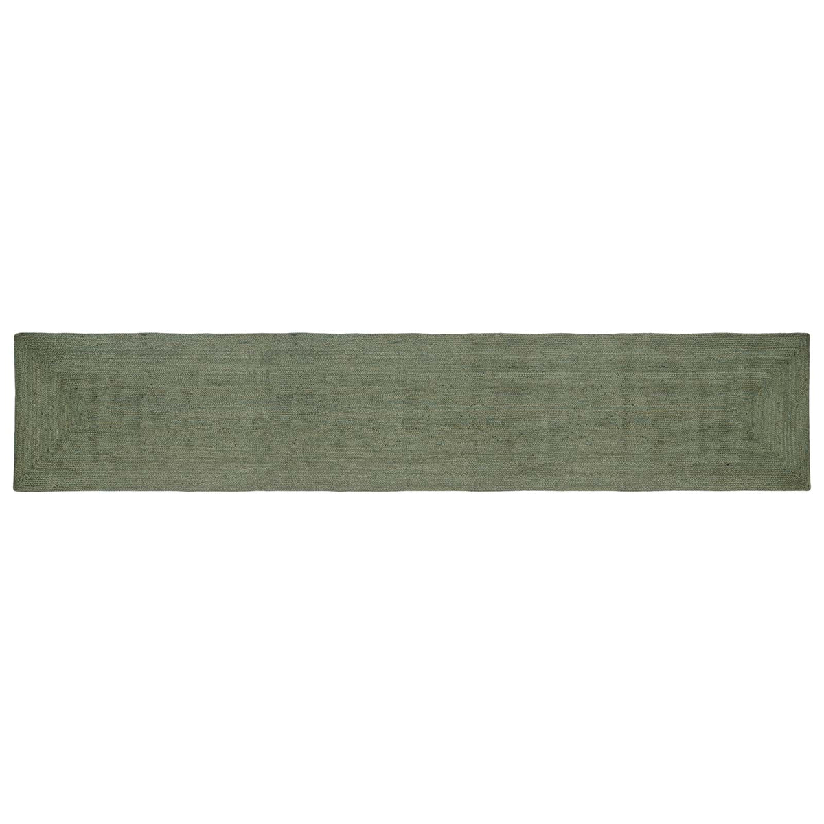 vidaXL Area Rug Jute Olive Green