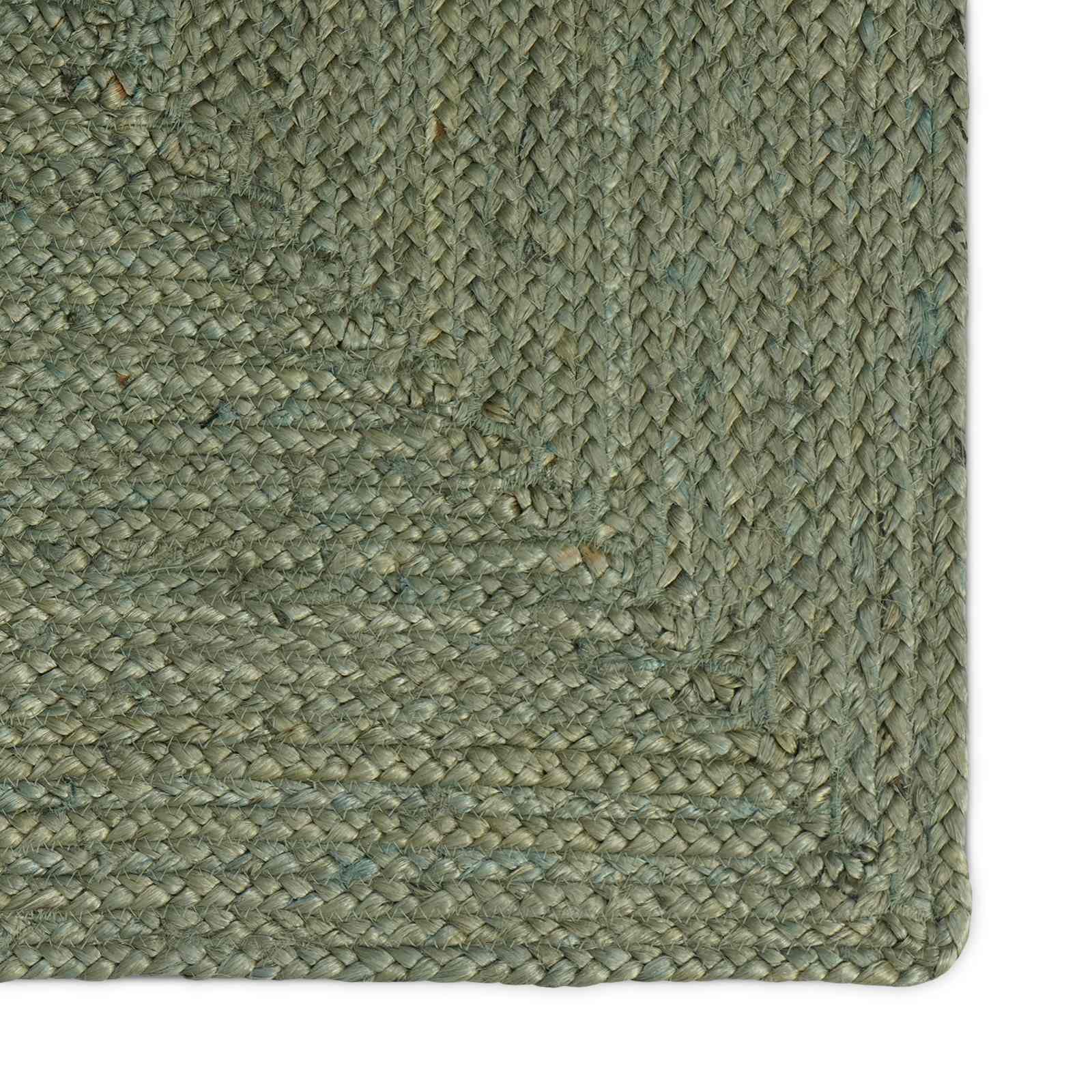 vidaXL Area Rug Olive Green 80 x 200 cm Jute 2