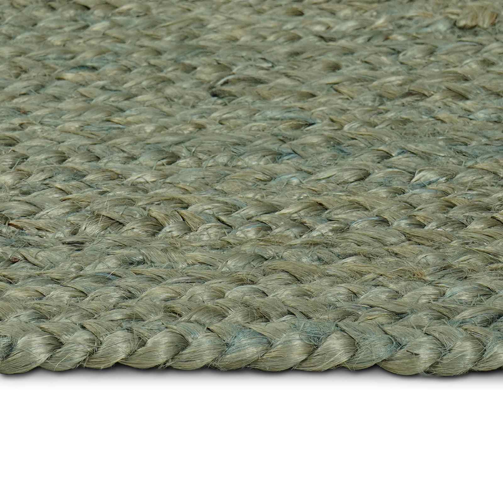 vidaXL Area Rug Olive Green 80 x 200 cm Jute 4