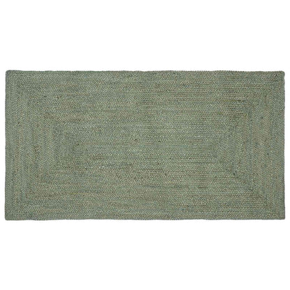 vidaXL Area Rug Olive Green 100 x 200 cm Jute 1