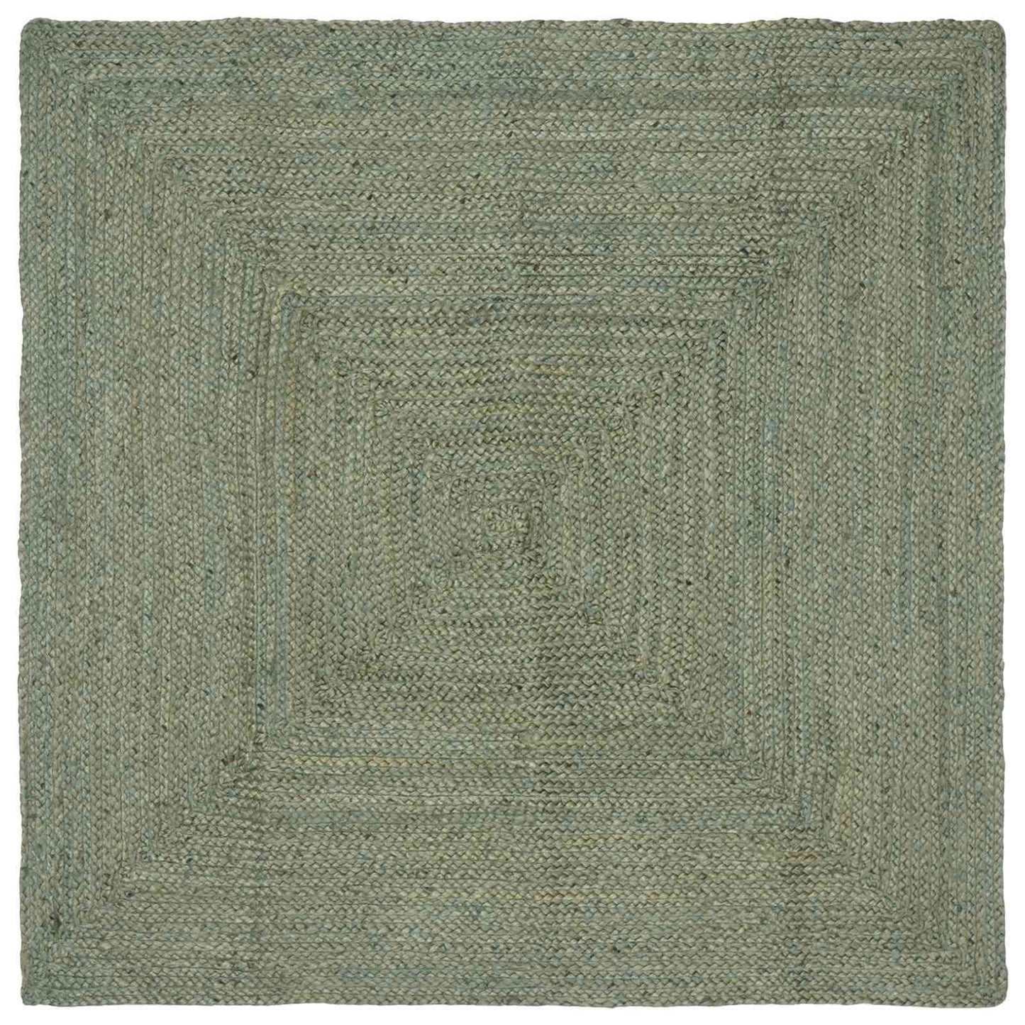 vidaXL Area Rug Olive Green 120 x 120 cm Jute 1