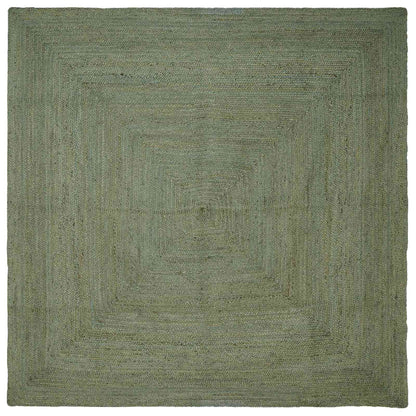 vidaXL Area Rug Jute Olive Green