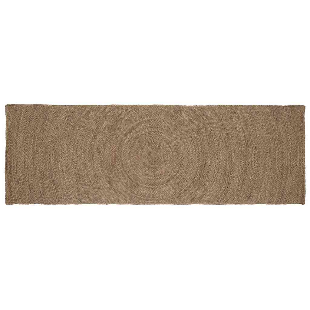 vidaXL Area Rug Grey 80 x 250 cm Jute 1