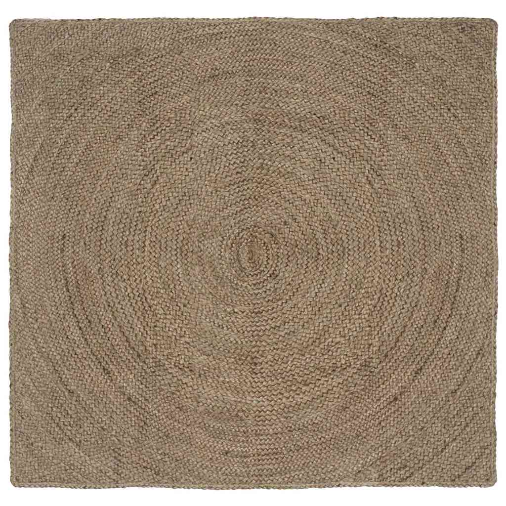 vidaXL Area Rugs Grey 120 x 120 cm Jute 1