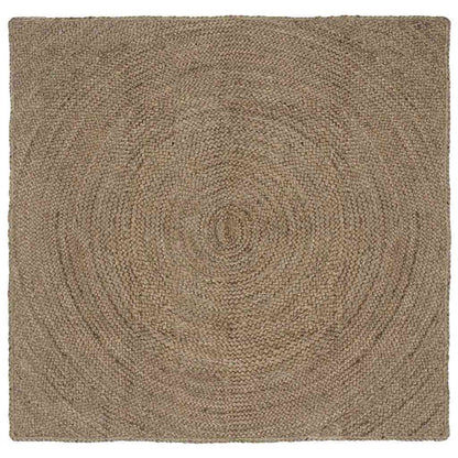 vidaXL Area Rugs Grey 120 x 120 cm Jute 1