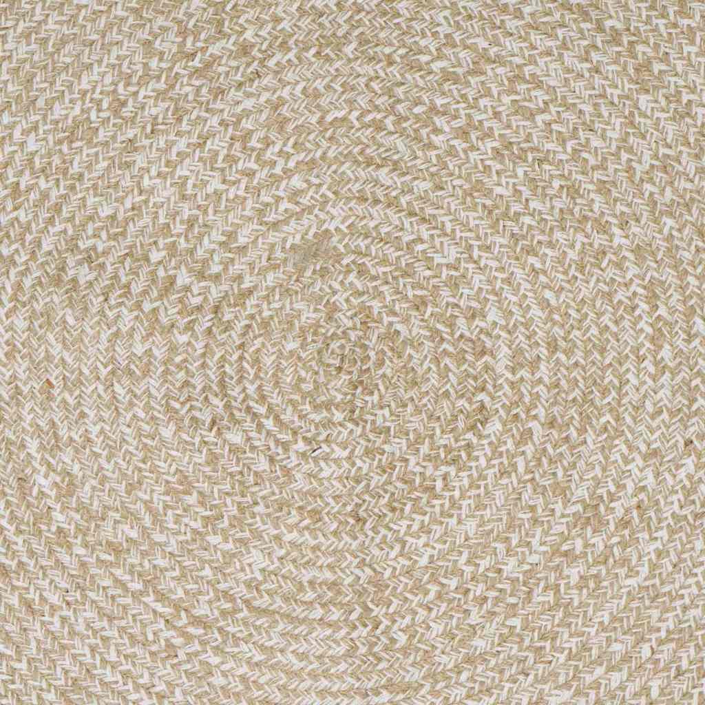 vidaXL Area Rug Natural and White 120 x 170 cm Jute 6