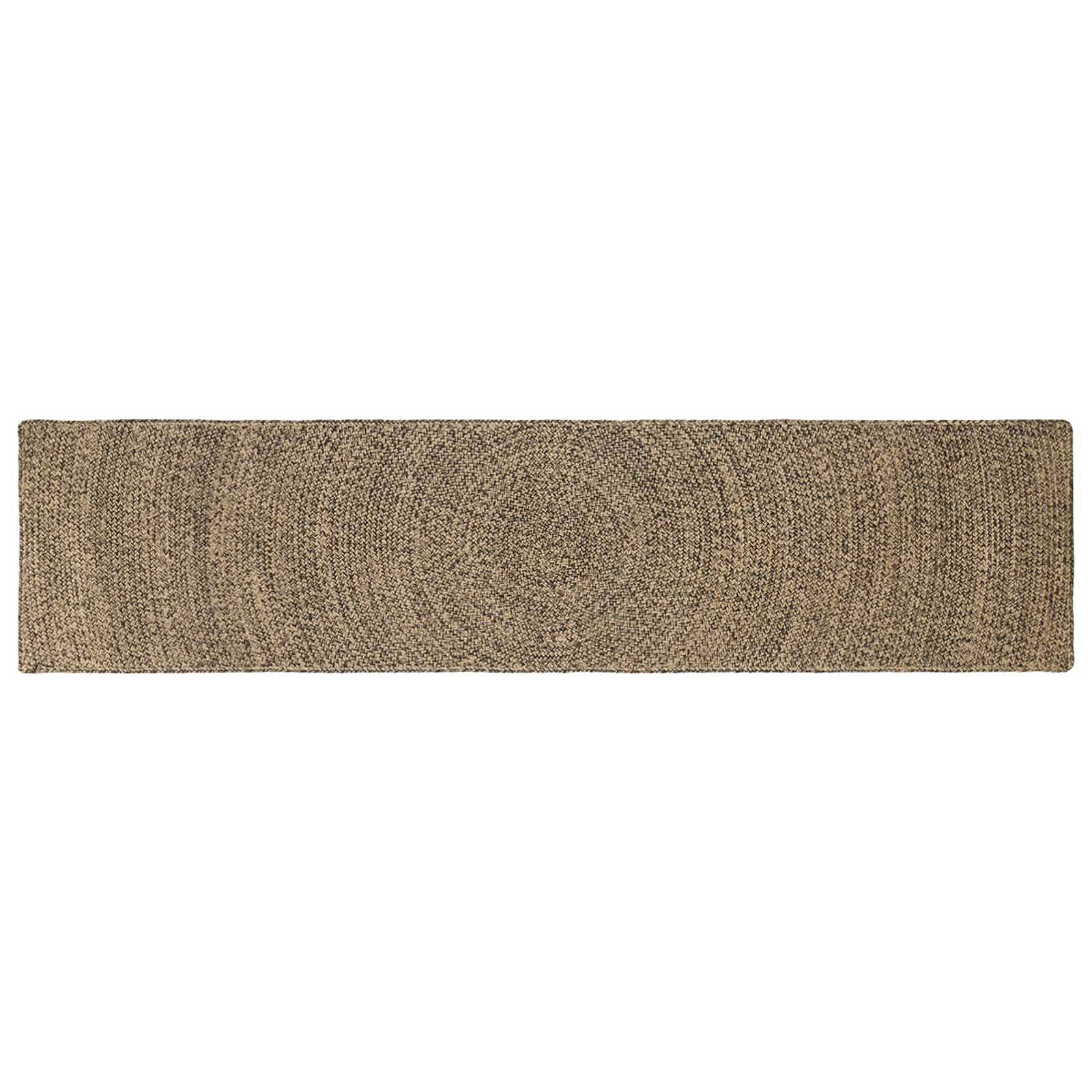 vidaXL Area Rug Natural and Black 60 x 300 cm Jute 1