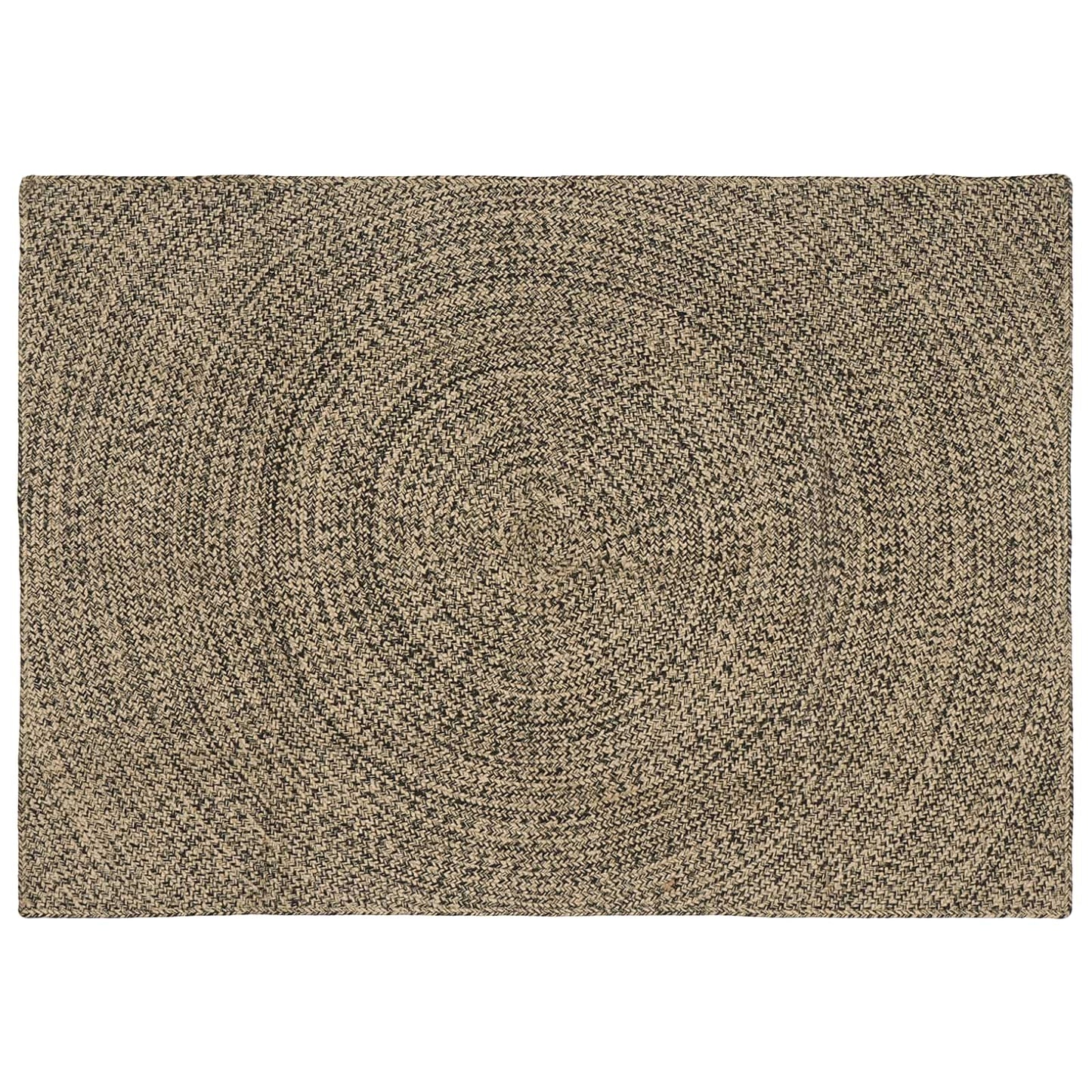 vidaXL Area Rug Natural and Black 120 x 170 cm Jute 1