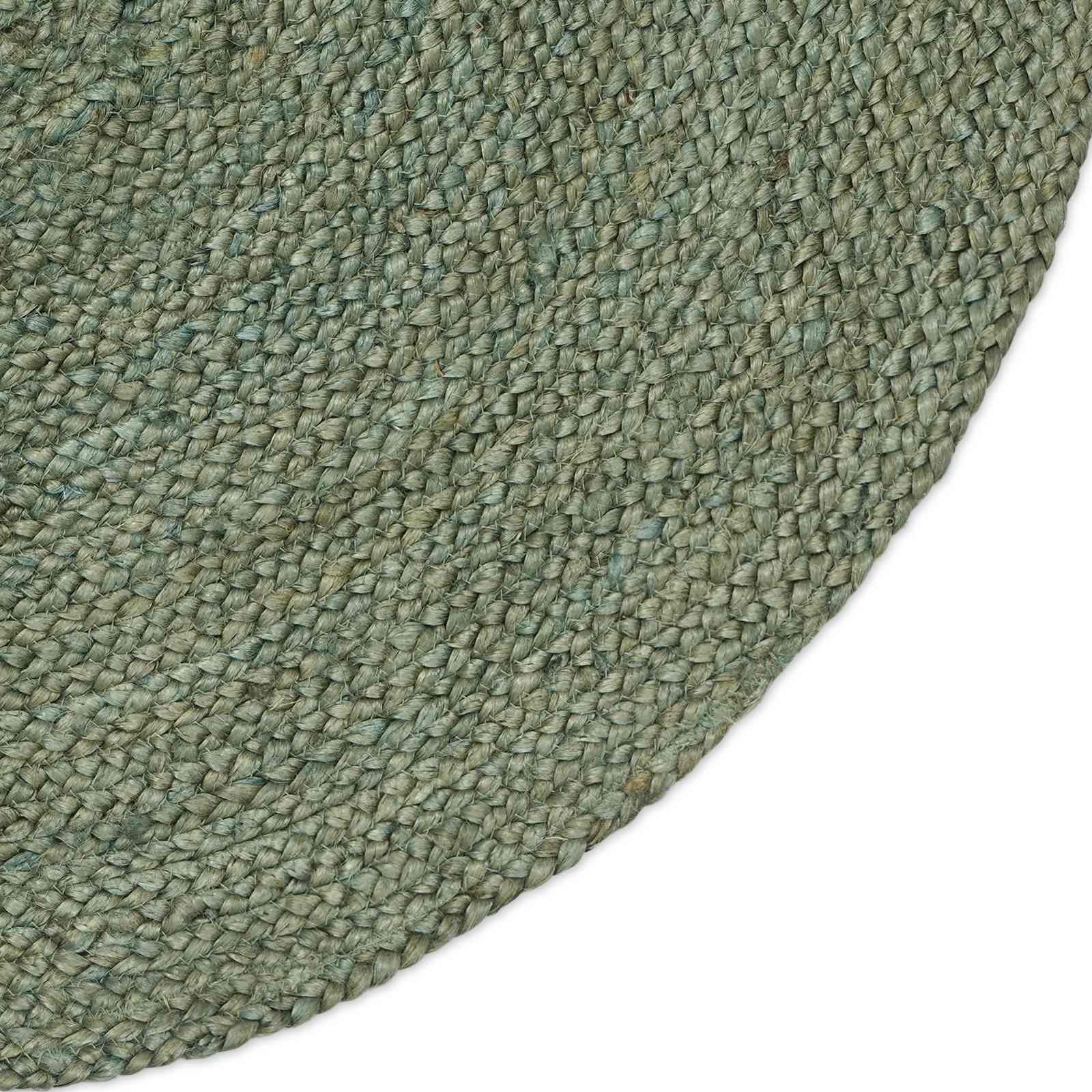 vidaXL Area Rugs Olive Green 100 x 152 cm Jute 3