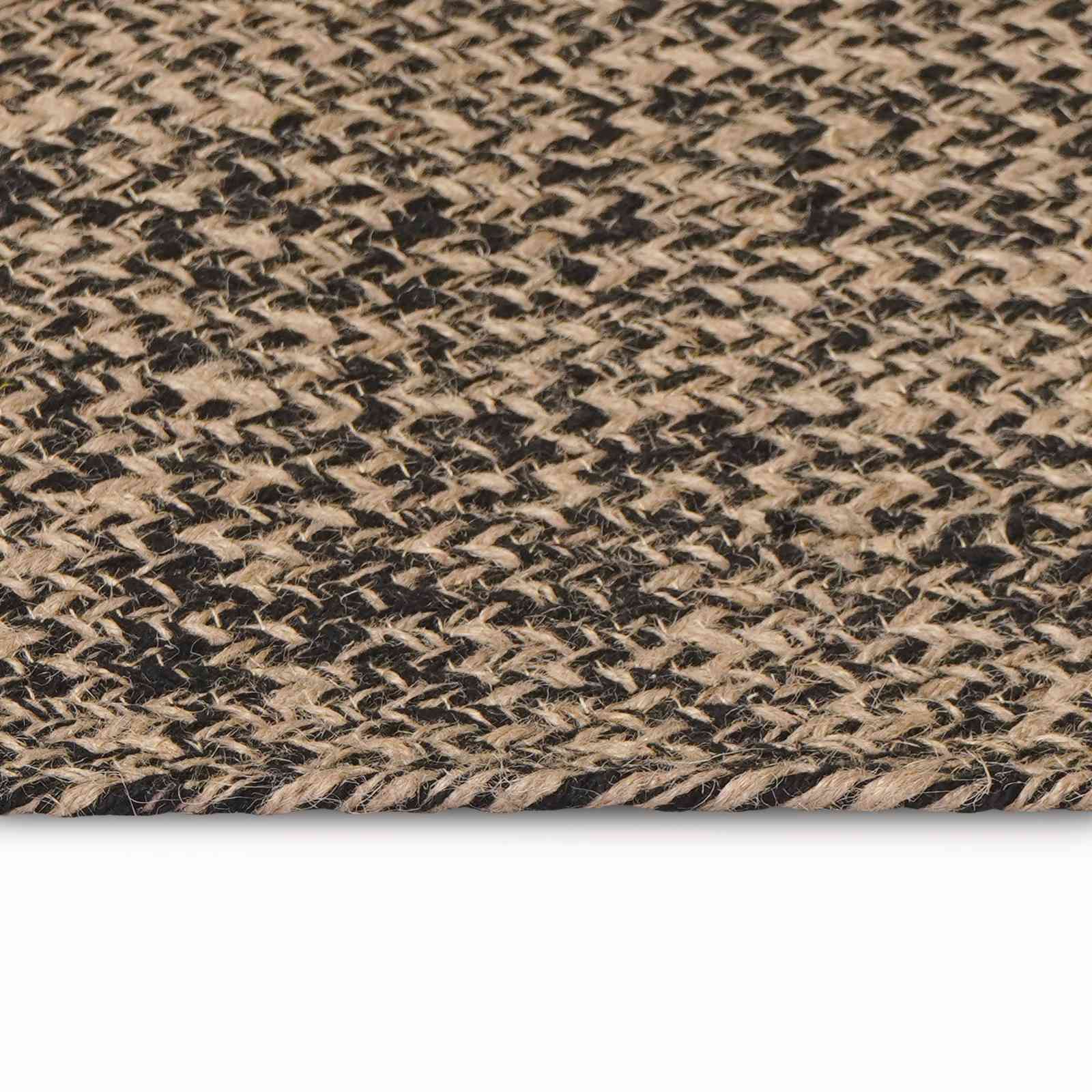 vidaXL Area Rugs Black 122 x 183 cm Jute 5
