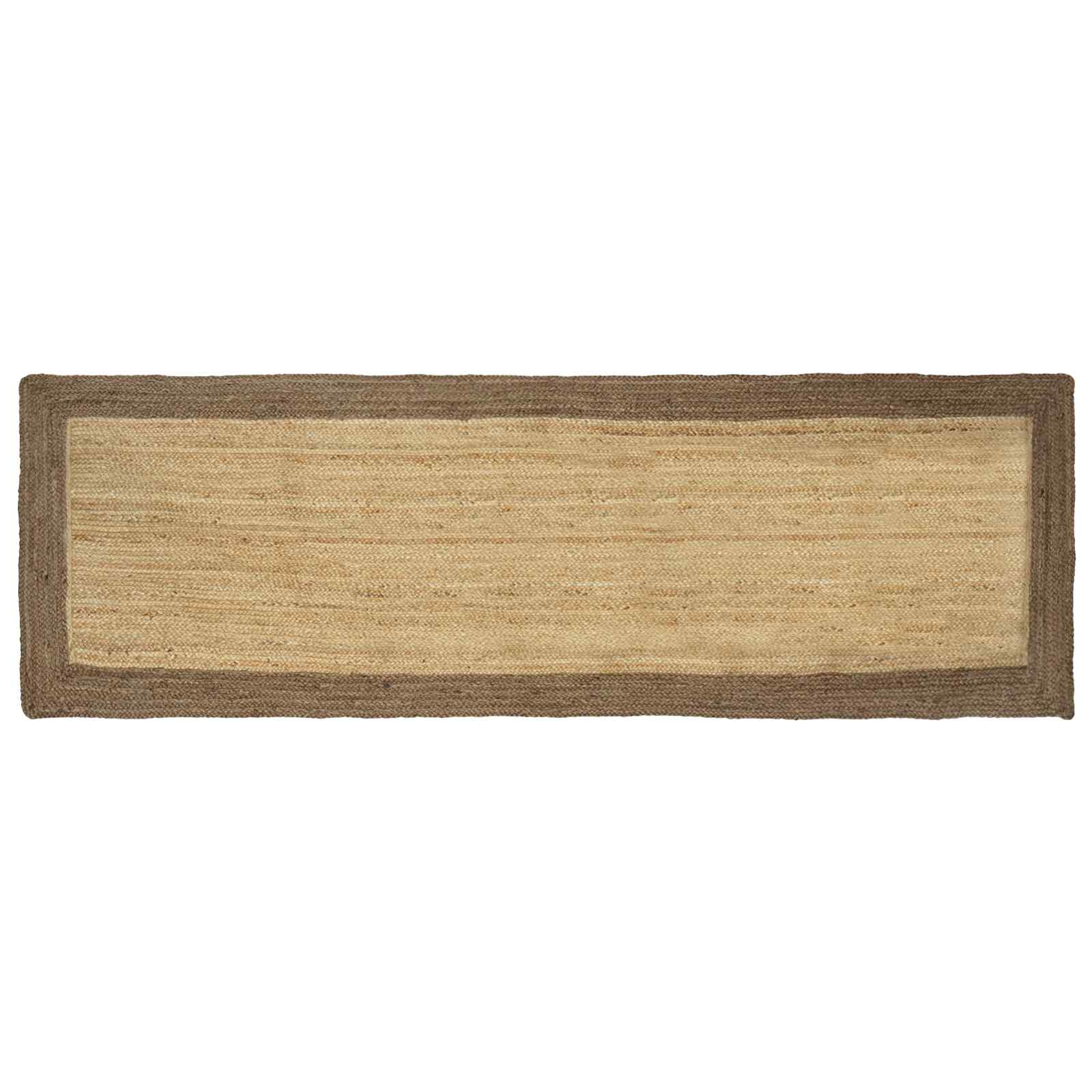 vidaXL Area Rug Grey 80 x 200 cm Jute 1