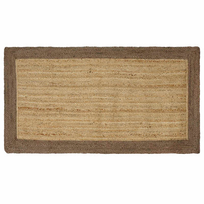 vidaXL Area Rug Grey 100 x 200 cm Jute 1