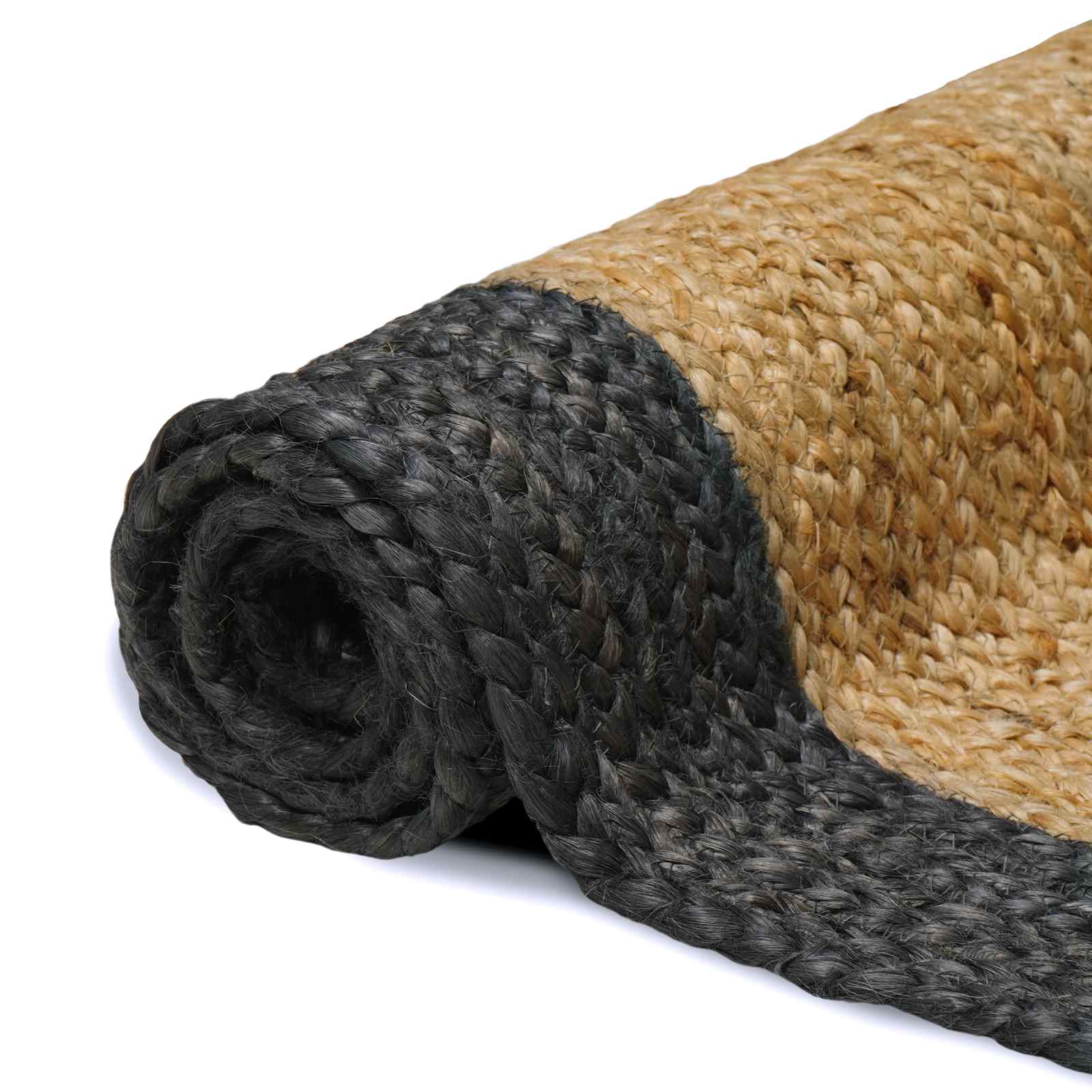 vidaXL Area Rug Dark Grey 80 x 200 cm Jute 3