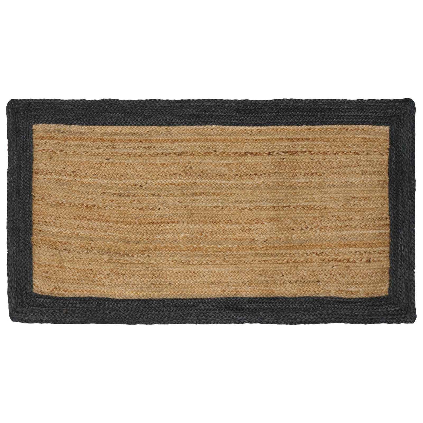 vidaXL Area Rug Dark Grey 100 x 200 cm Jute 1