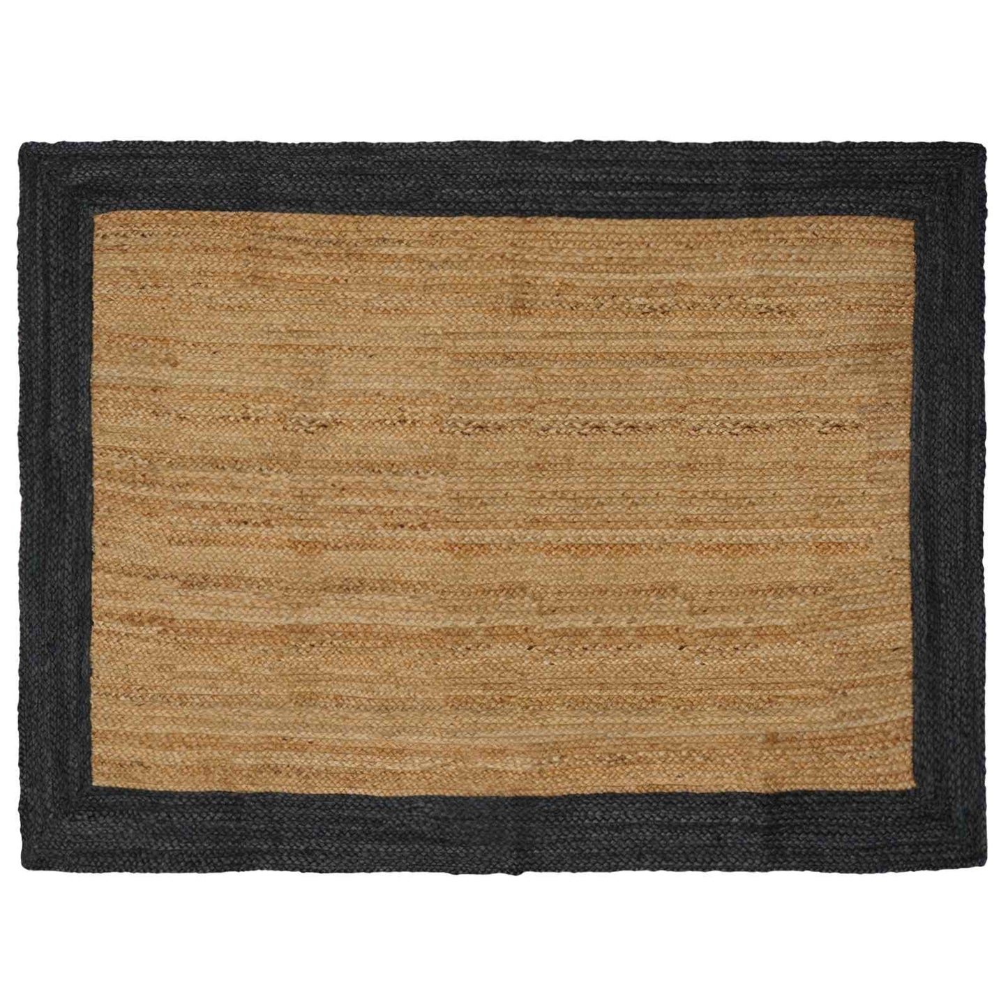 vidaXL Area Rug Dark Grey 120 x 170 cm Jute 1