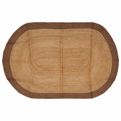 vidaXL Area Rug Grey 122 x 183 cm Jute 2