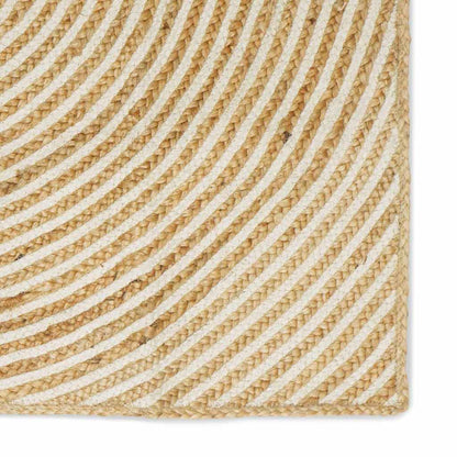 vidaXL Area Rug White 60 x 300 cm Jute 6