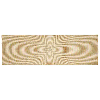 vidaXL Area Rug White 80 x 250 cm Jute 1