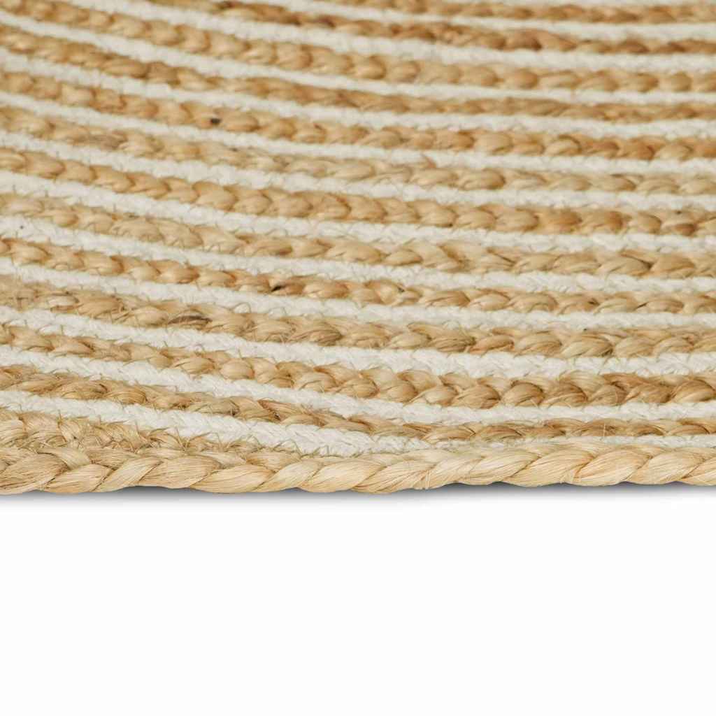 vidaXL Area Rug White 100 x 200 cm Jute 2