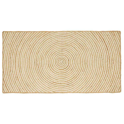 vidaXL Area Rug White 100 x 200 cm Jute 1