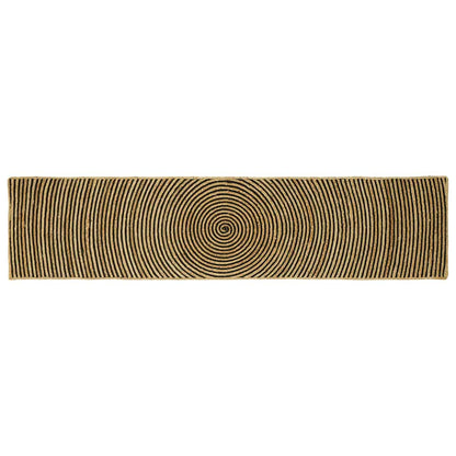 vidaXL Area Rug Black 60 x 250 cm Jute 1