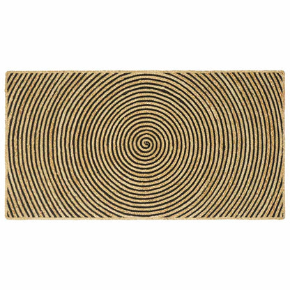 vidaXL Area Rug Black 100 x 200 cm Jute 1