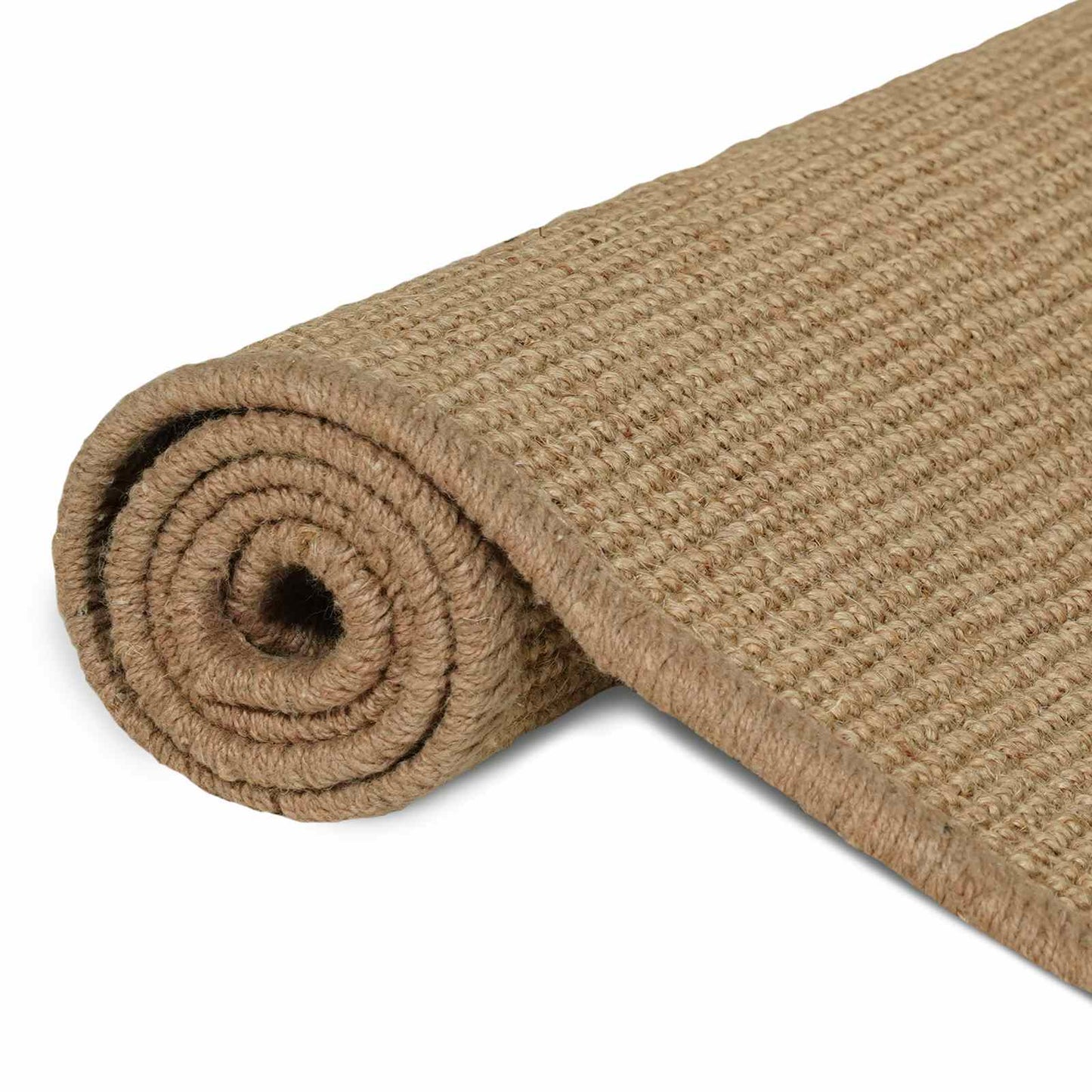 vidaXL Area Rug Light Brown 160 x 160 cm Jute 6