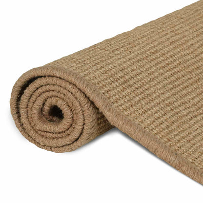 vidaXL Area Rug Light Brown 160 x 160 cm Jute 6