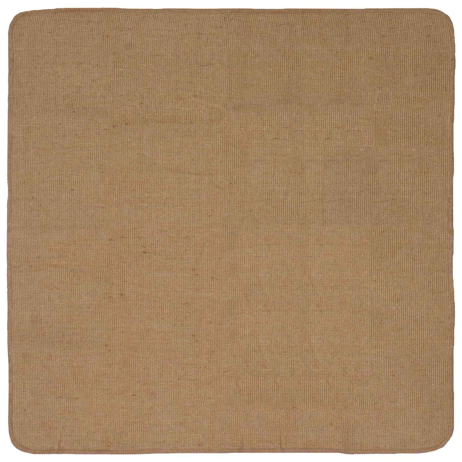 vidaXL Area Rug Light Brown 160 x 160 cm Jute 1