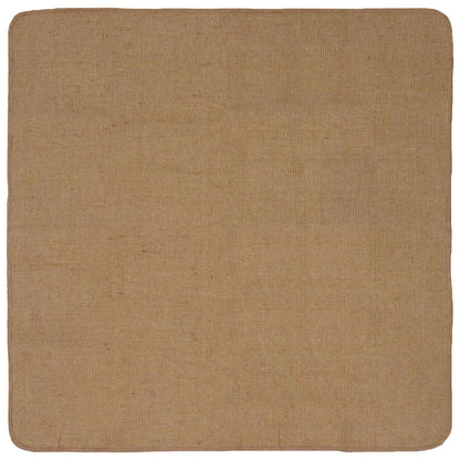 vidaXL Area Rug Light Brown 160 x 160 cm Jute 1