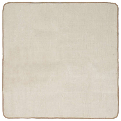 vidaXL Area Rug Light Brown 160 x 160 cm Jute 2